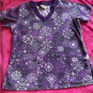 Purple scrub top